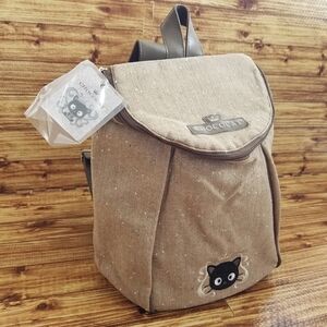 Sanrio Chococat Beige Tan Brown Mini Bag Backpack NWT Vintage Tweed Y2K